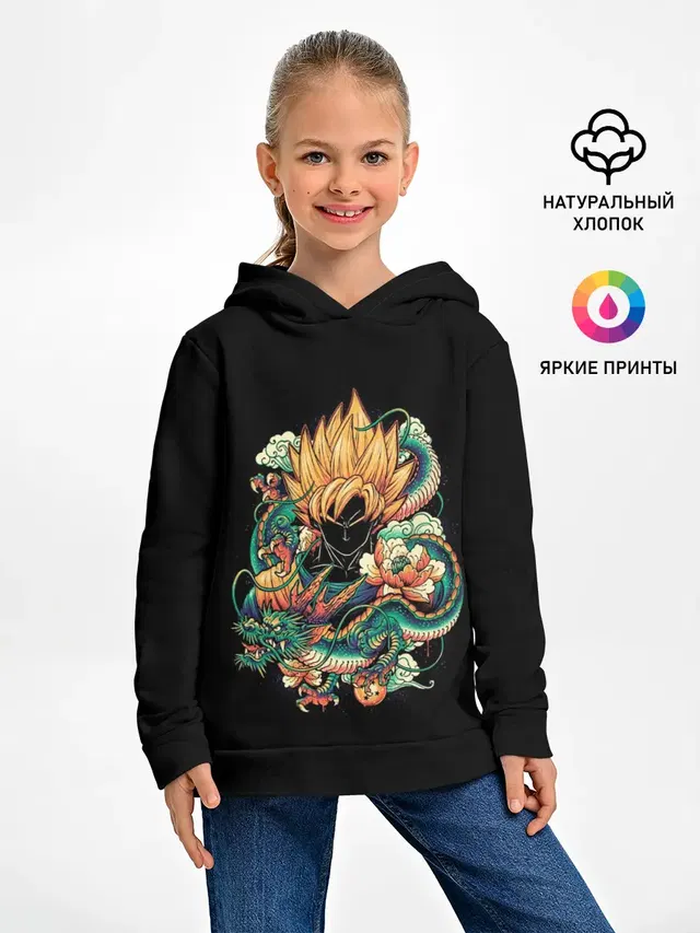 Детское худи с принтом «Dragon Ball. Retro Style»