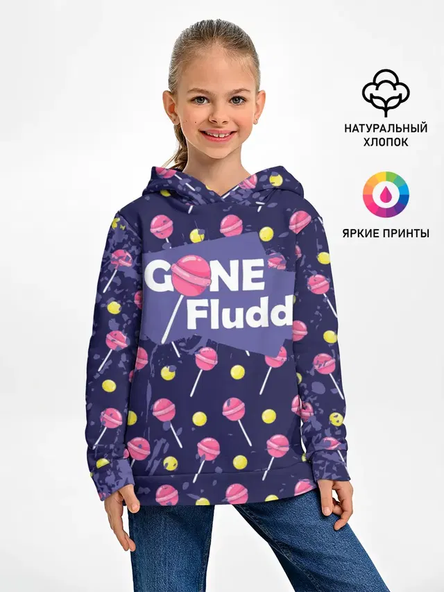 Детское худи с принтом «GONE.Fludd»
