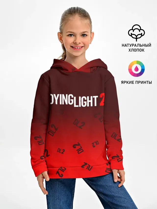 Детское худи с принтом «Dying Light — DYING LIGHT 2 — ДАИНГ ЛАЙТ»