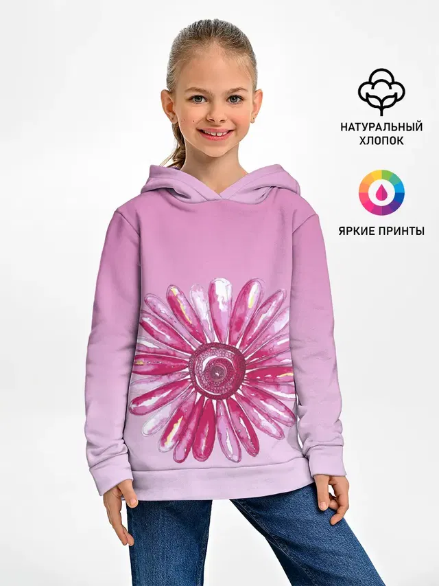розовая ромашка