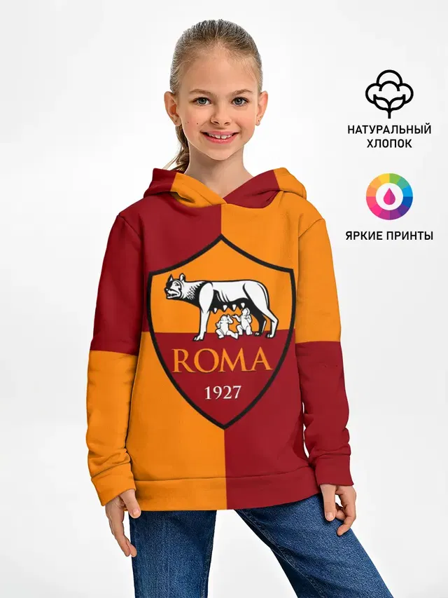 Детское худи с принтом «Roma»