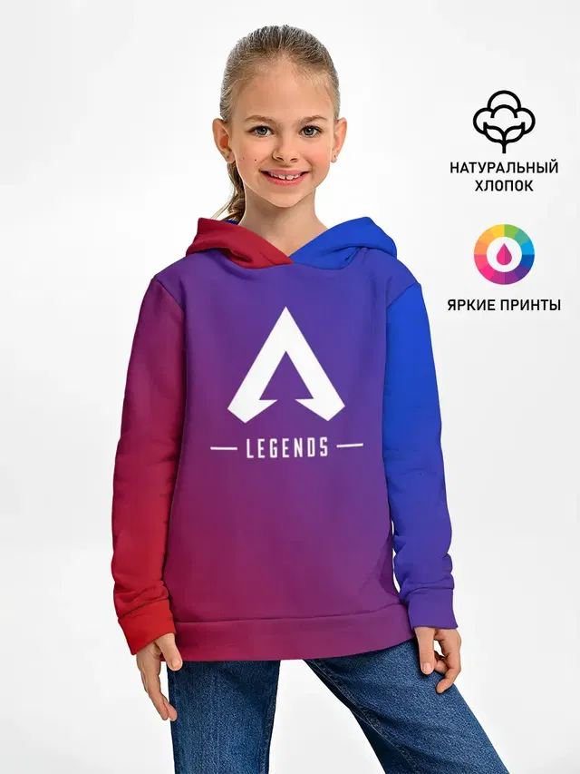 Детское худи с принтом «Apex Legends»