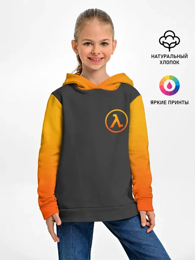 Детское худи с принтом «lambda»