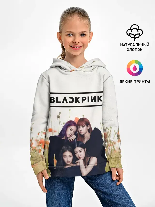 Детское худи с принтом «BlackPink»