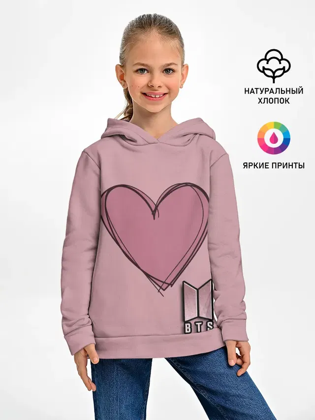 Детское худи с принтом «BTS»