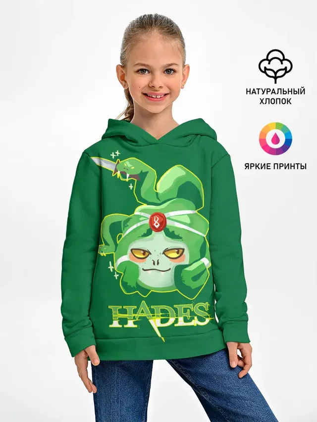Детское худи с принтом «Hades (video game) — Hades Dusa Gorgon»