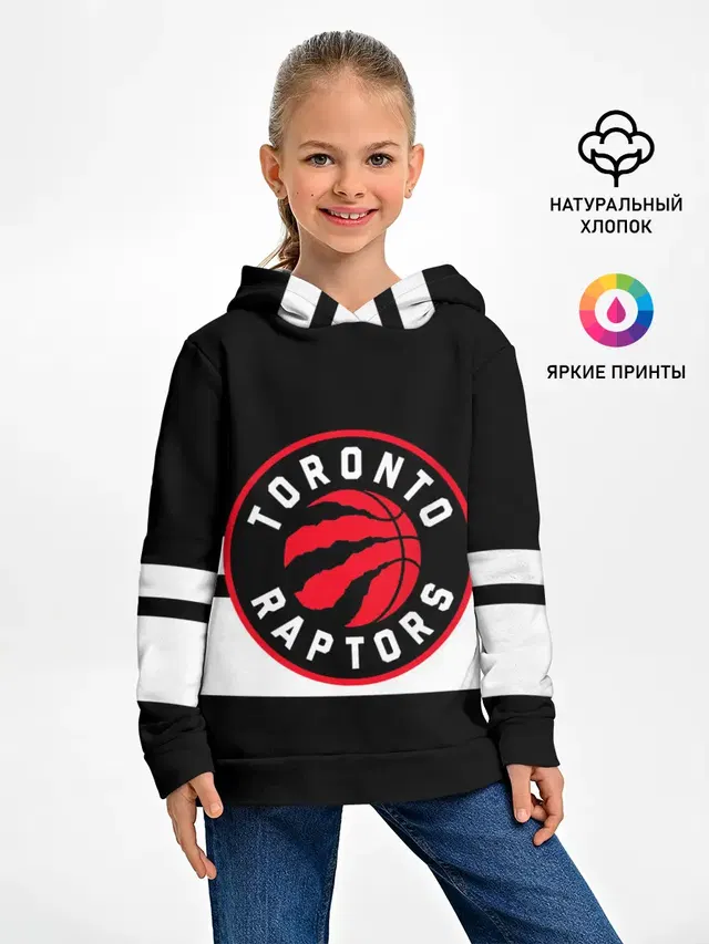 Детское худи с принтом «НБА — TORONTO RAPTORS»