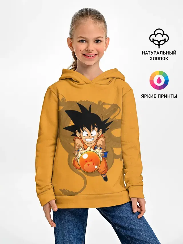 Детское худи с принтом «Kid Goku»