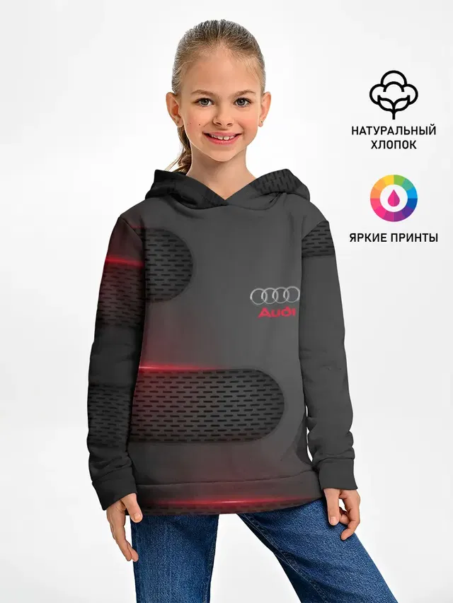 Детское худи с принтом «Audi»