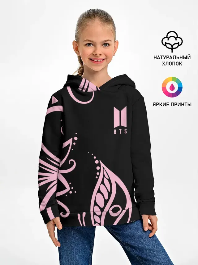 Детское худи с принтом «BTS»