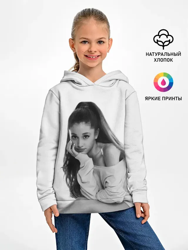 Детское худи с принтом «Ариана Гранде — Ariana Grande»