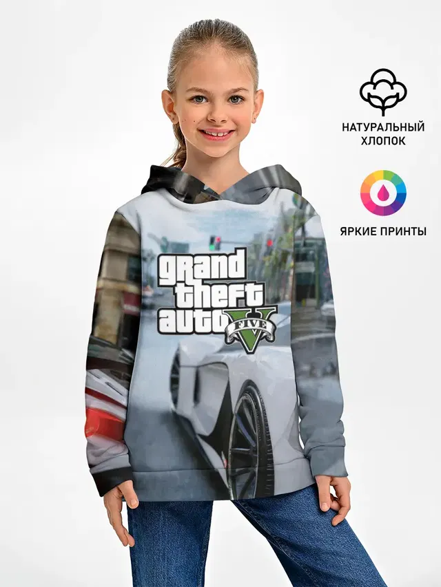 Детское худи с принтом «GTA — GTA V»