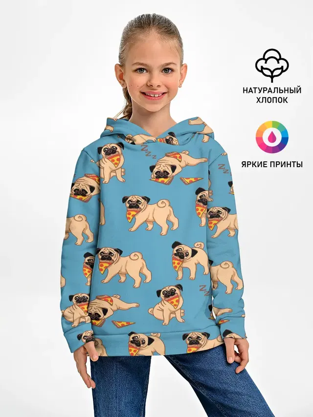 Мопсы с пиццей