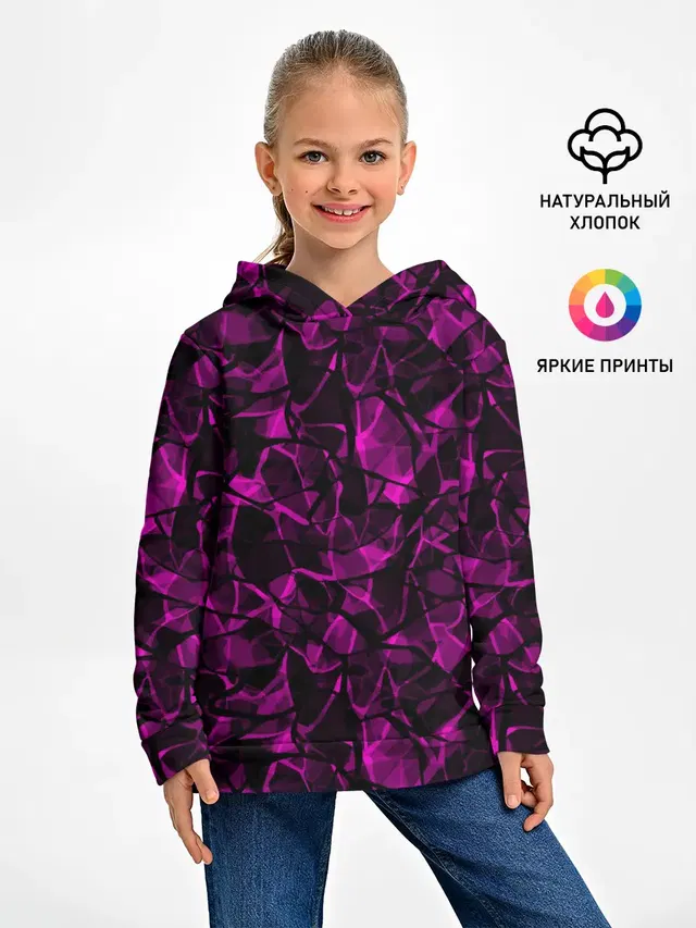 Абстрактный узор цвета фуксия