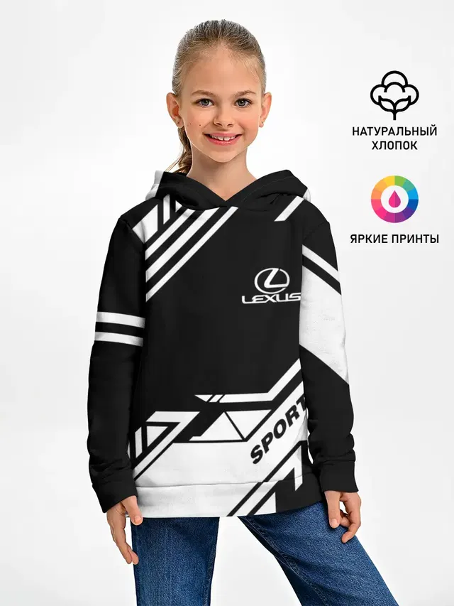 Детское худи с принтом «Lexus — LEXUS SPORT»