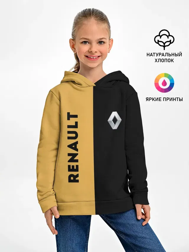 Детское худи с принтом «Renault — Passion for life»