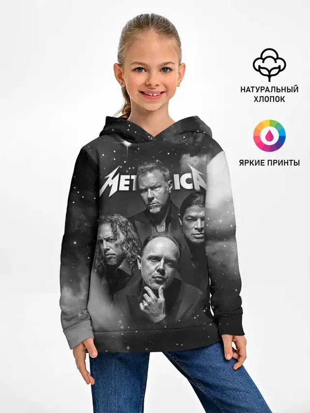 Детское худи с принтом «Metallica»