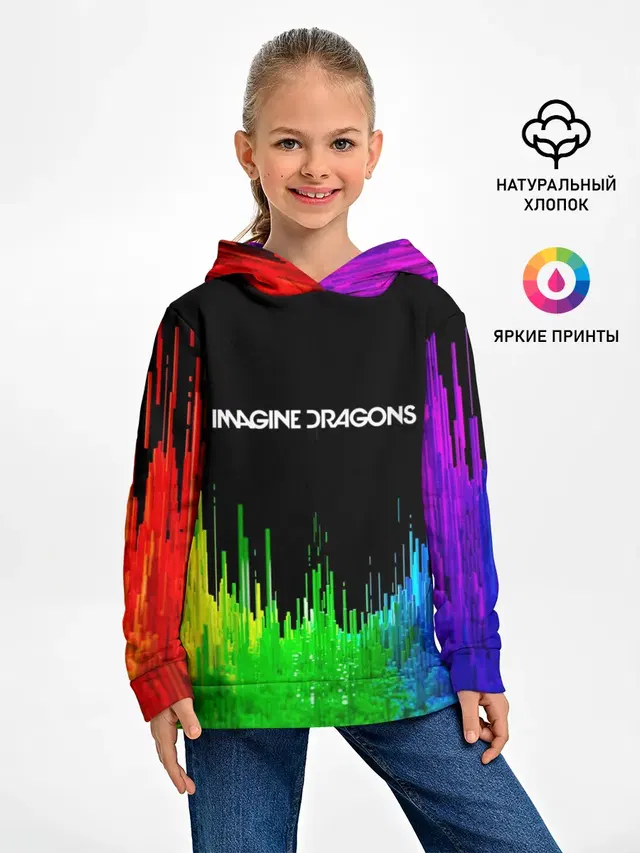 Детское худи с принтом «Imagine Dragons»
