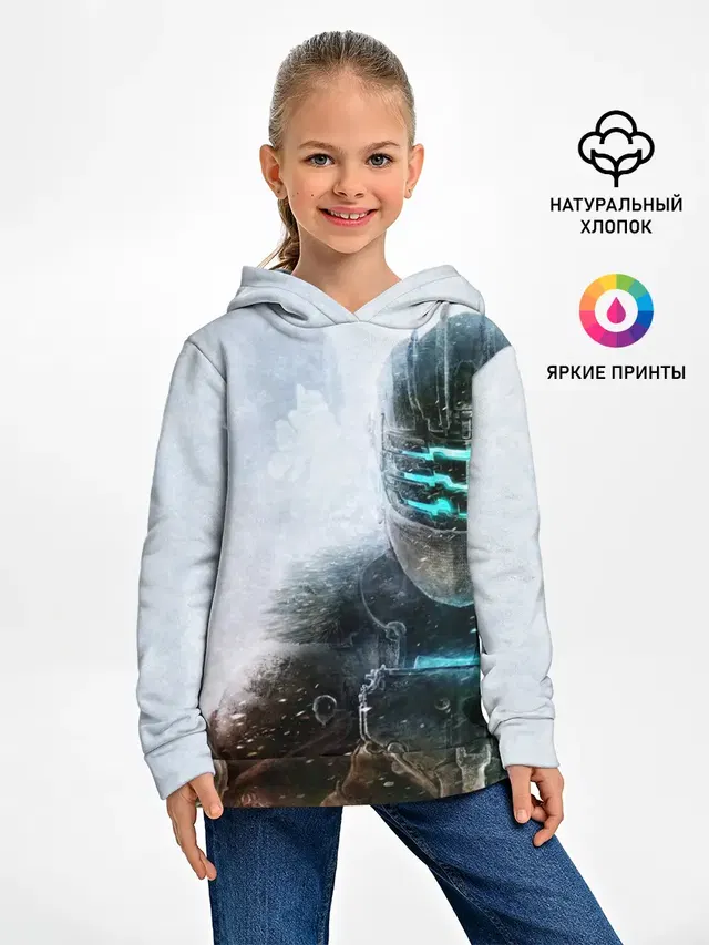 Детское худи с принтом «Dead Space — Айзек Кларк»