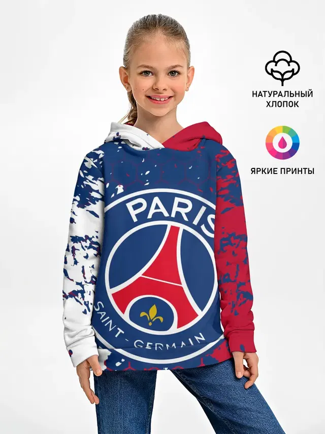 Детское худи с принтом «ПСЖ — ФК ПСЖ — FC PSG — PARIS SG»
