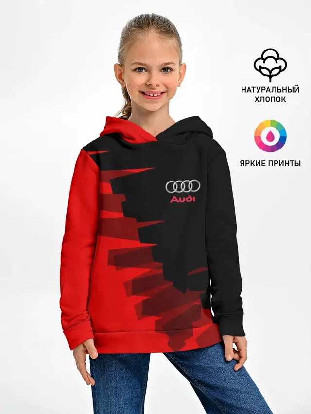 Детское худи с принтом «Audi — AUDI SPORT»