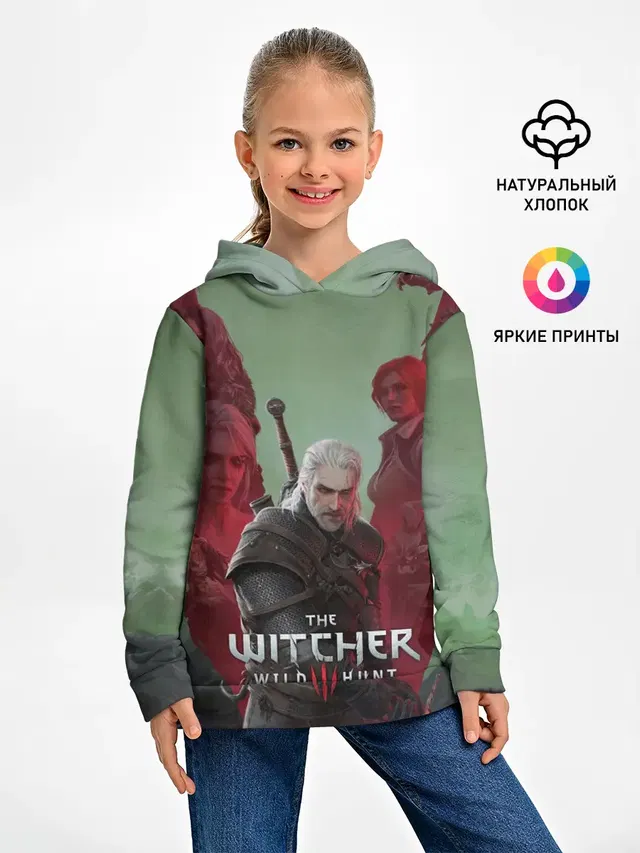 Детское худи с принтом «Ведьмак — The Witcher 5-летие»