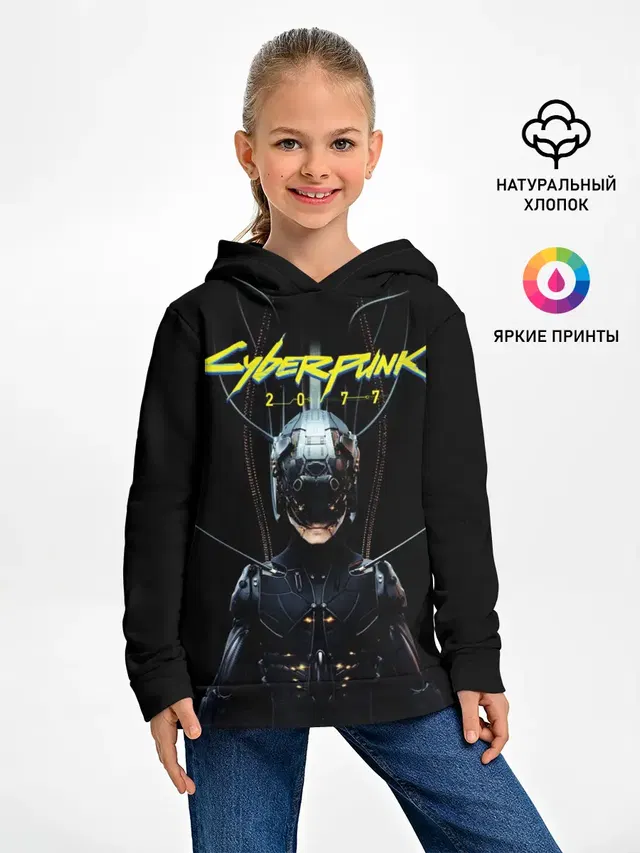 Детское худи с принтом «Cyberpunk 2077»