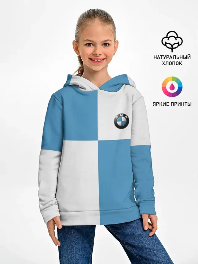 Детское худи с принтом «BMW»