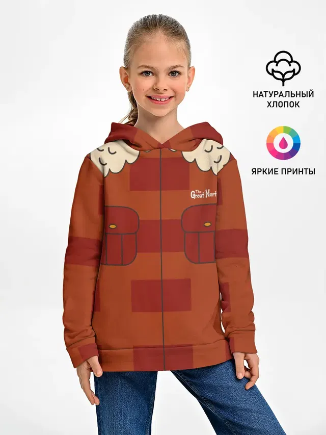 Детское худи с принтом «Великий Север — Beef Tobin jacket»