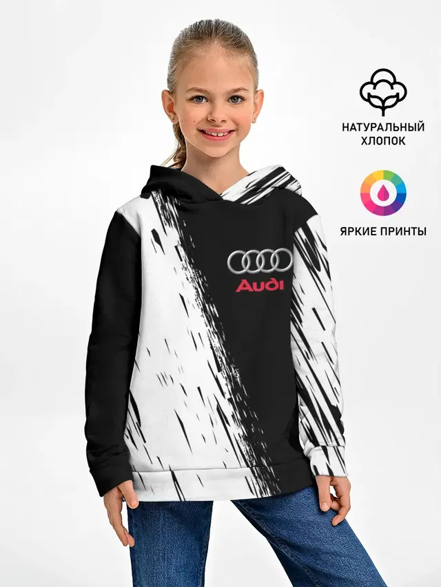 Детское худи с принтом «Audi»