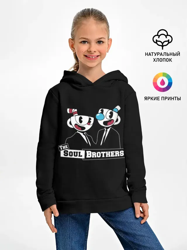 Детское худи с принтом «The Soul Brothers»