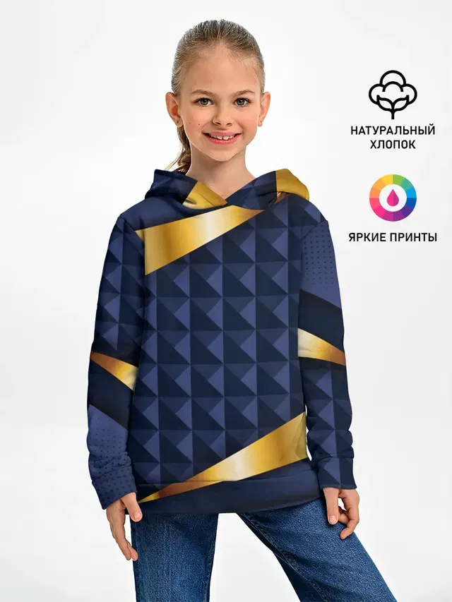 3D плитки с золотыми вставками
