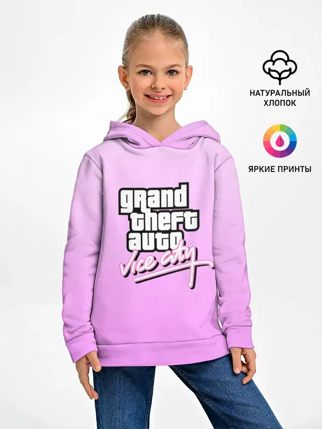 Детское худи с принтом «GTA — Grand Theft Auto vice city»
