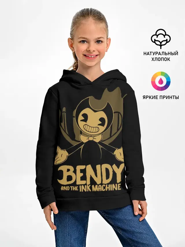 Детское худи с принтом «Ink Bendy»