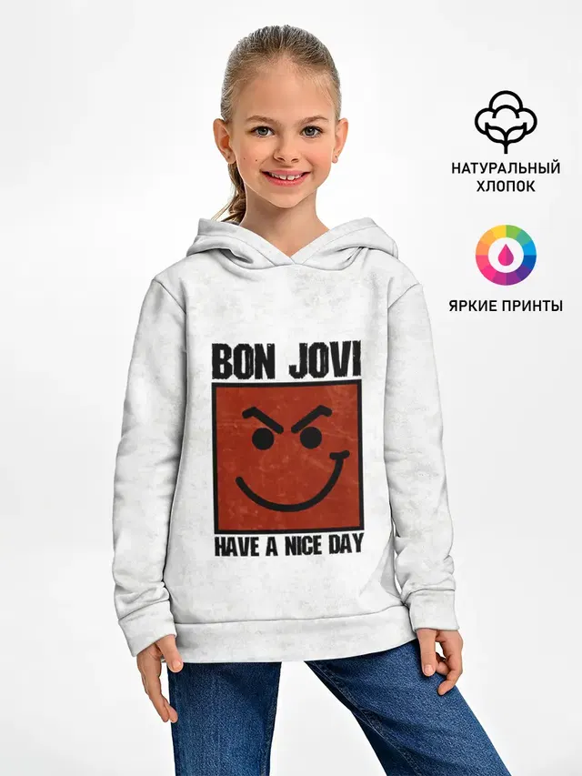 Детское худи с принтом «Have a nice day»