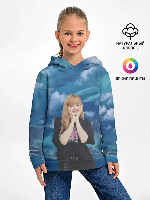 Детское худи с принтом «Lisa Blackpink»