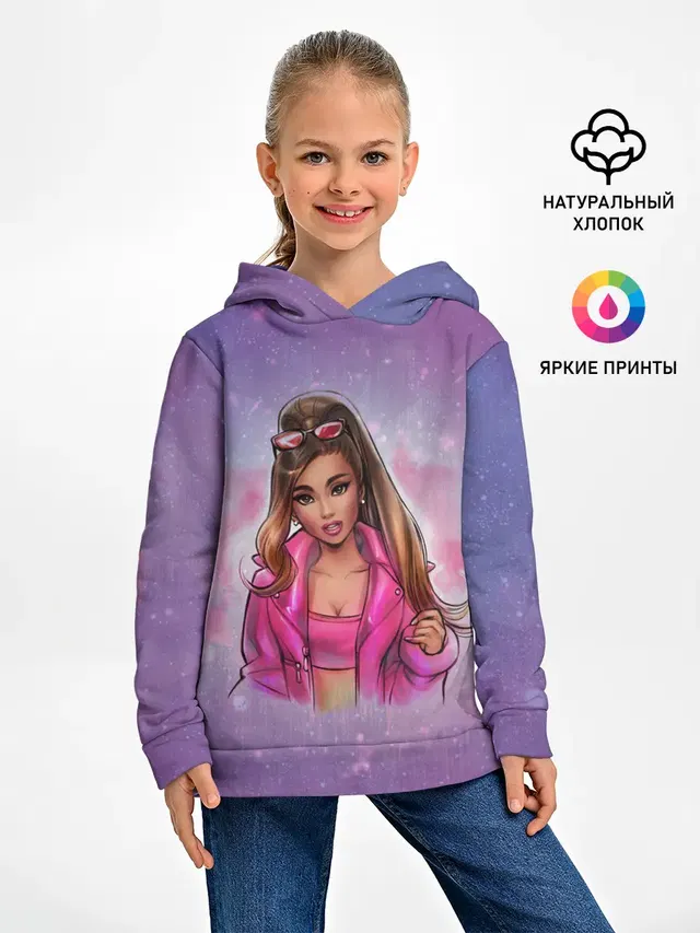 Детское худи с принтом «Ариана Гранде — Ariana Grande»