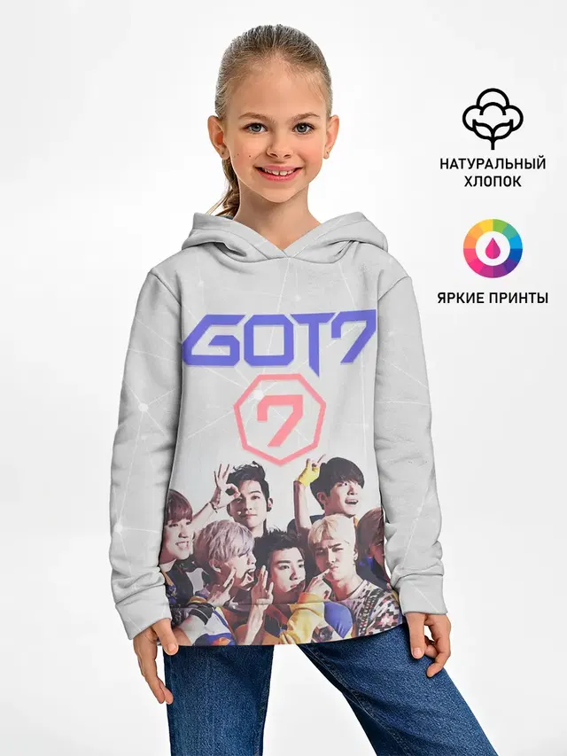 Детское худи с принтом «GOT7»