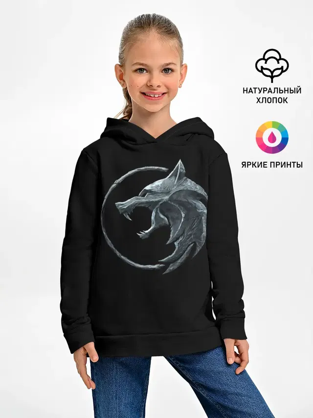 Детское худи с принтом «Wolf»