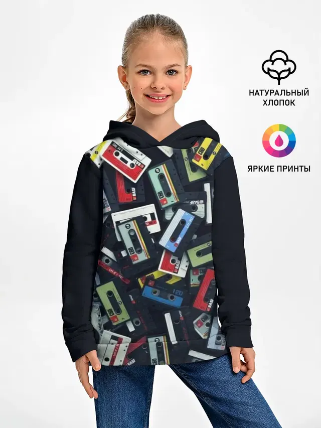Детское худи с принтом «Retro — 90-е»