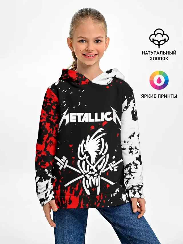 Детское худи с принтом «Metallica»