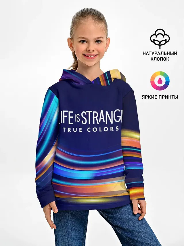 Детское худи с принтом «True Colors — Life is Strange: True Colors»