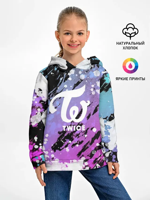 Детское худи с принтом «Twice»