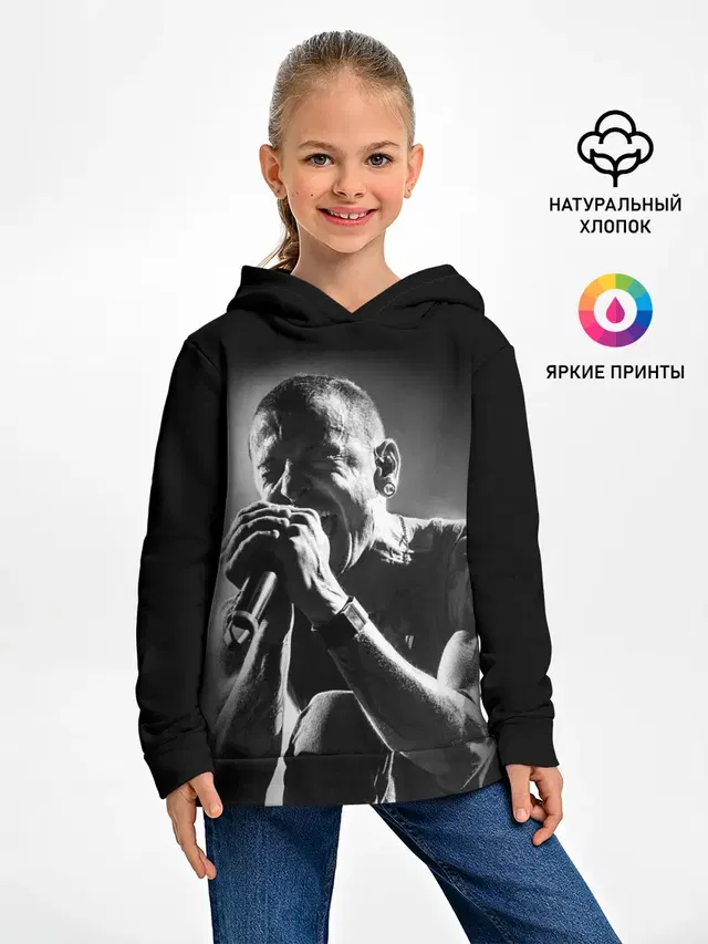 Детское худи с принтом «Chester Bennington Linkin Park»