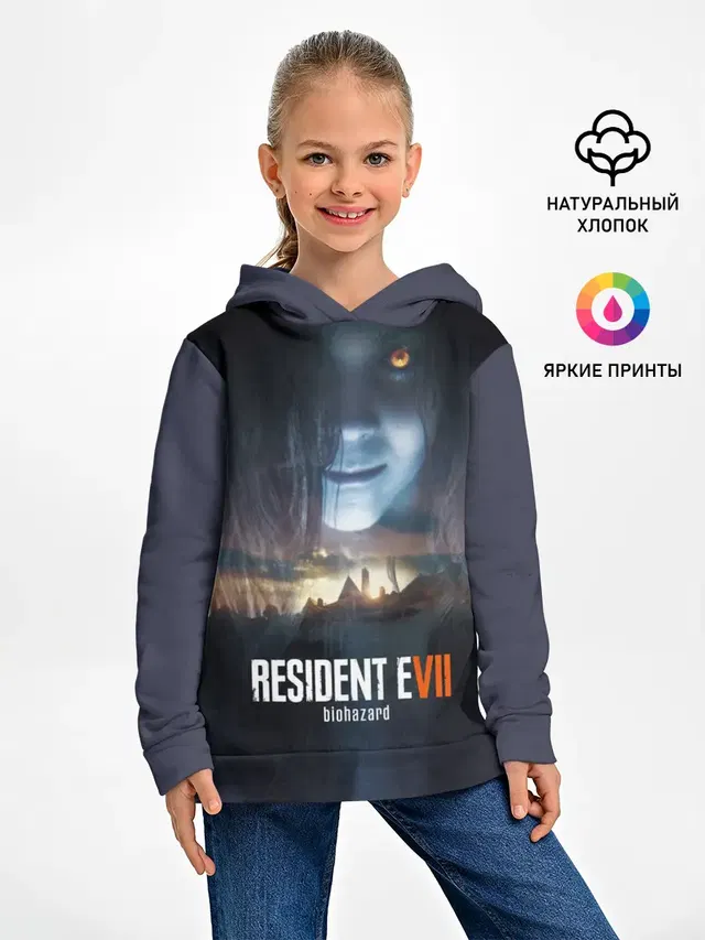 Детское худи с принтом «Resident Evil 7»