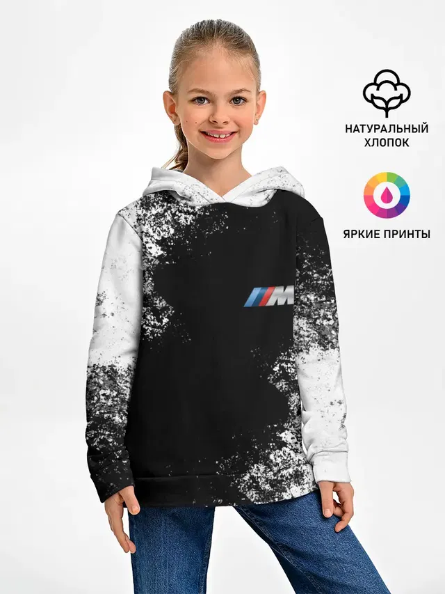 Детское худи с принтом «BMW»