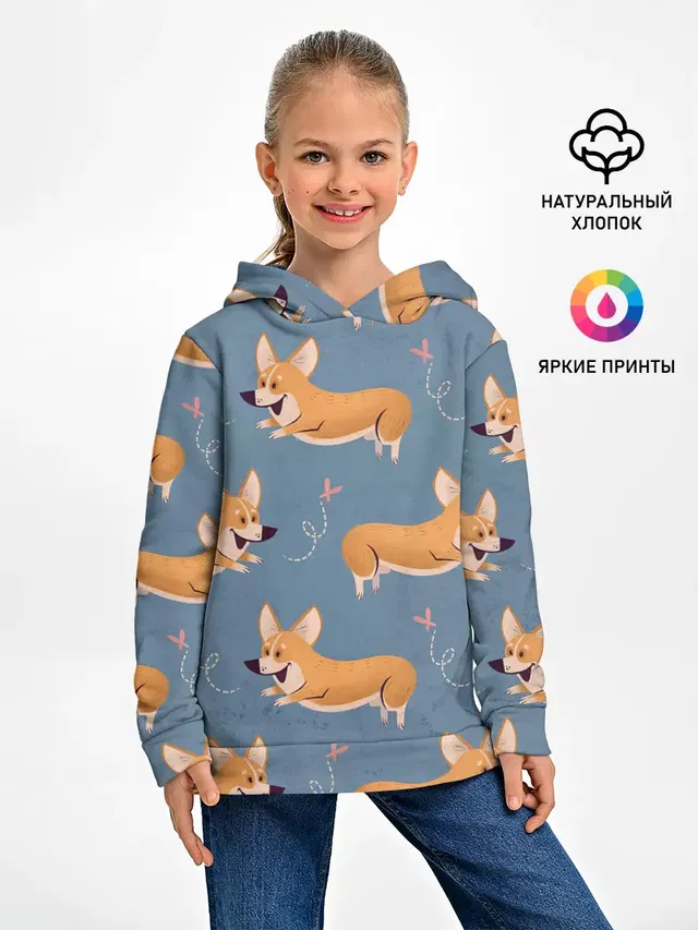 Корги с бабочкой