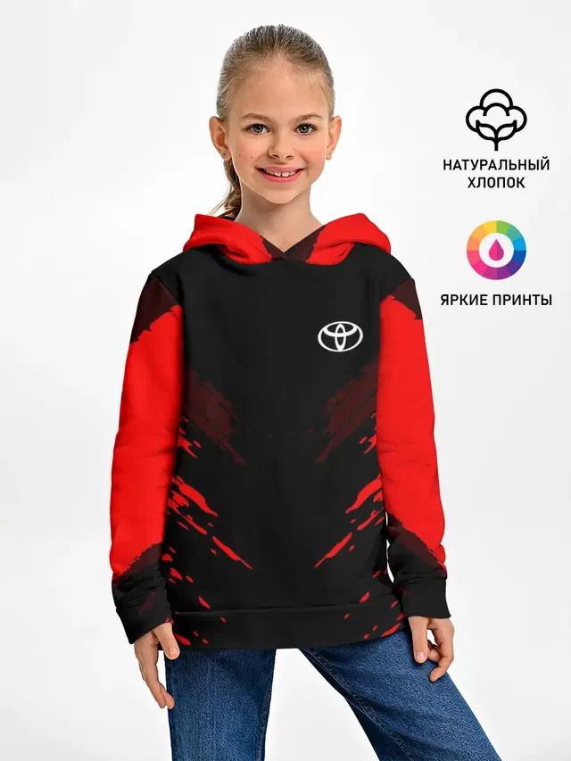 Детское худи с принтом «Тойота — Toyota SPORT»