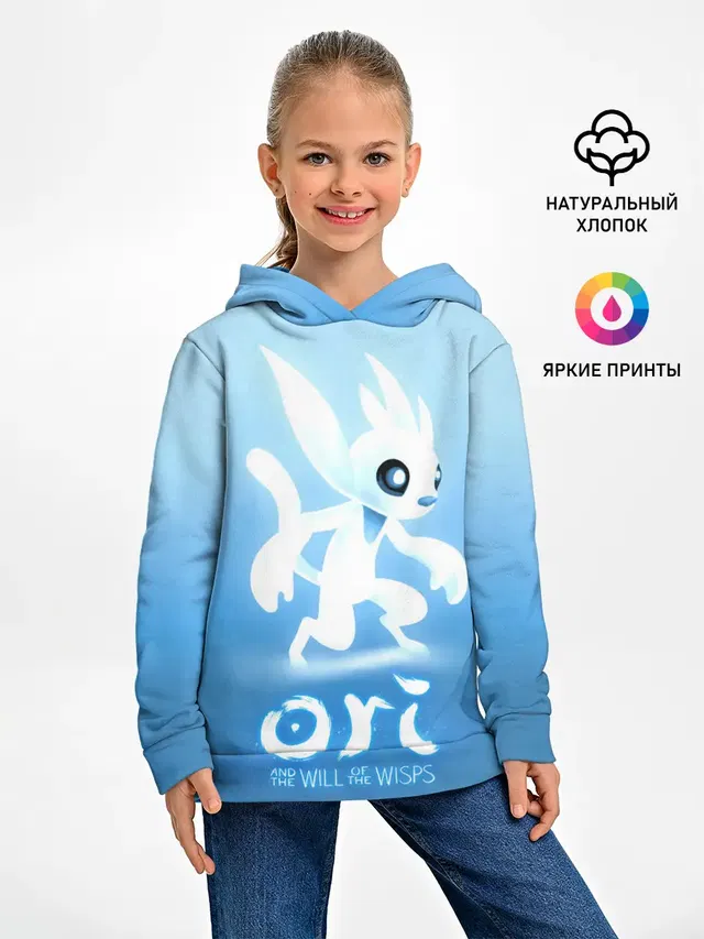 Детское худи с принтом «Ori and the will of the wisps»