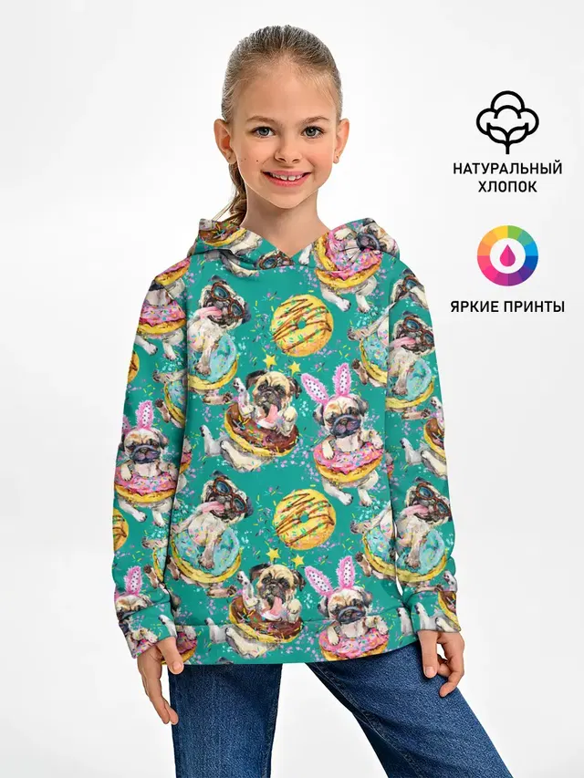 Мопсы в пончиках